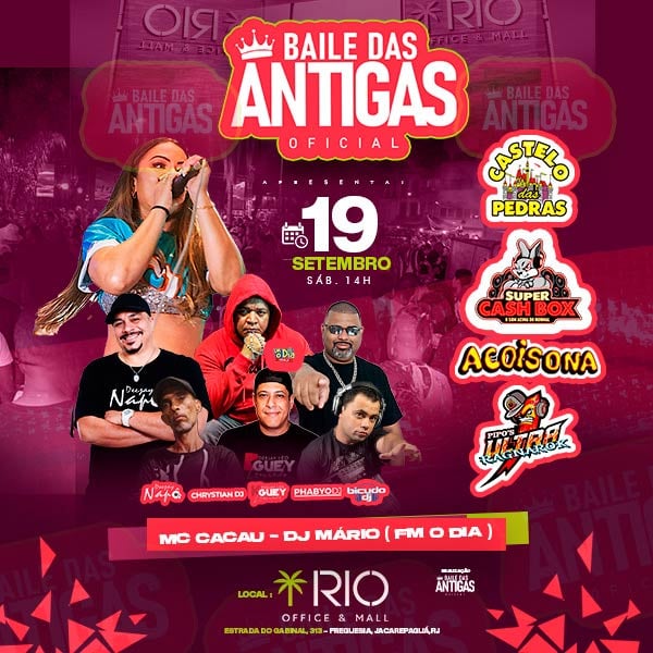 Imagem do evento Baile das Antigas Oficial - Rio Office e Mall