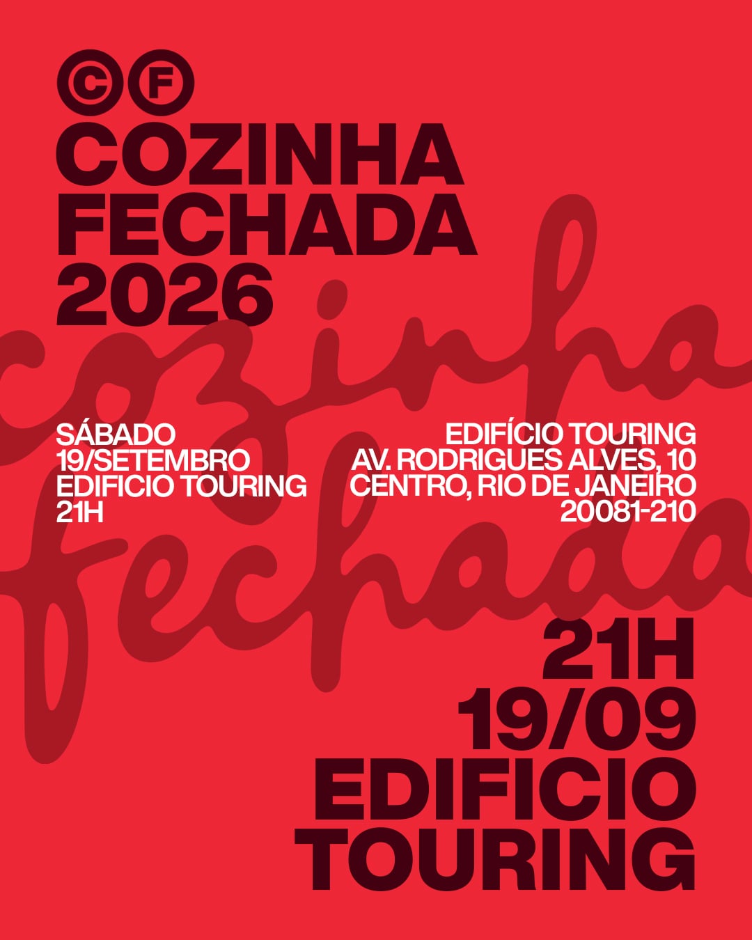 Imagem do evento Cozinha Fechada