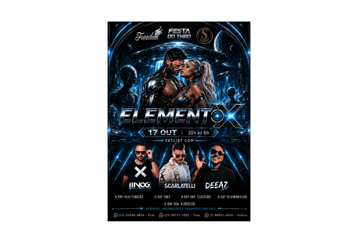 Imagem do evento ELEMENTO X
