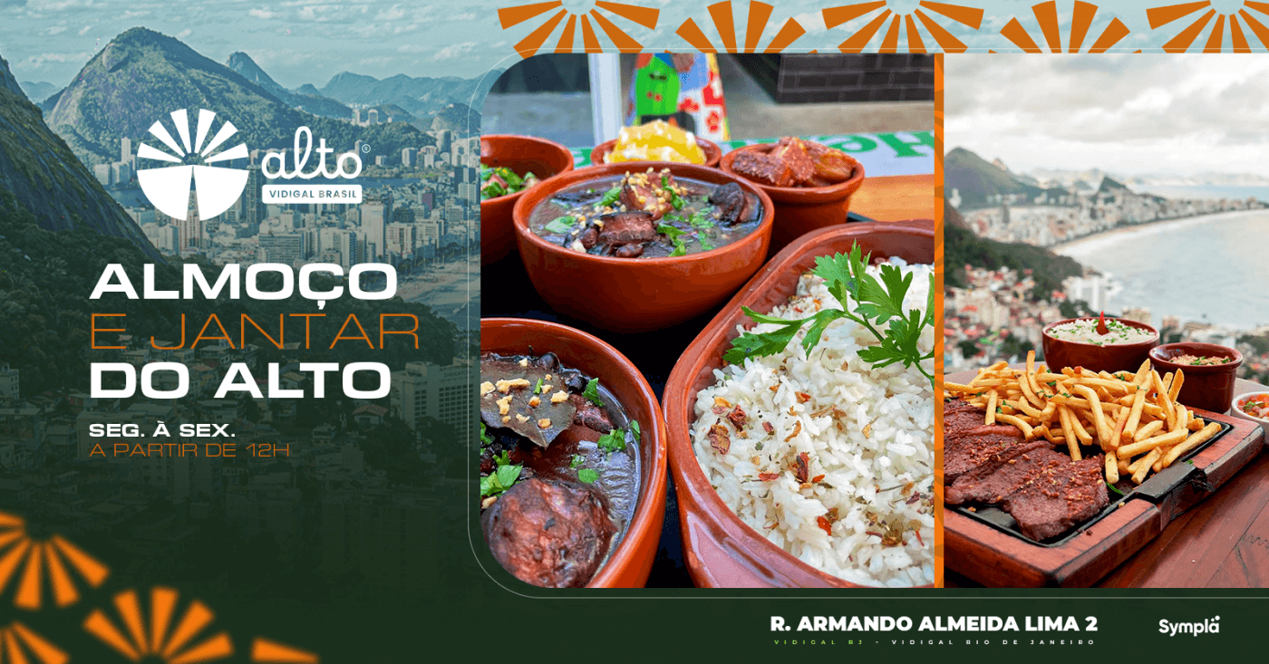 Image for ALMOÇO E JANTAR NO ALTO VIDIGAL BRASIL 16 á 20-11