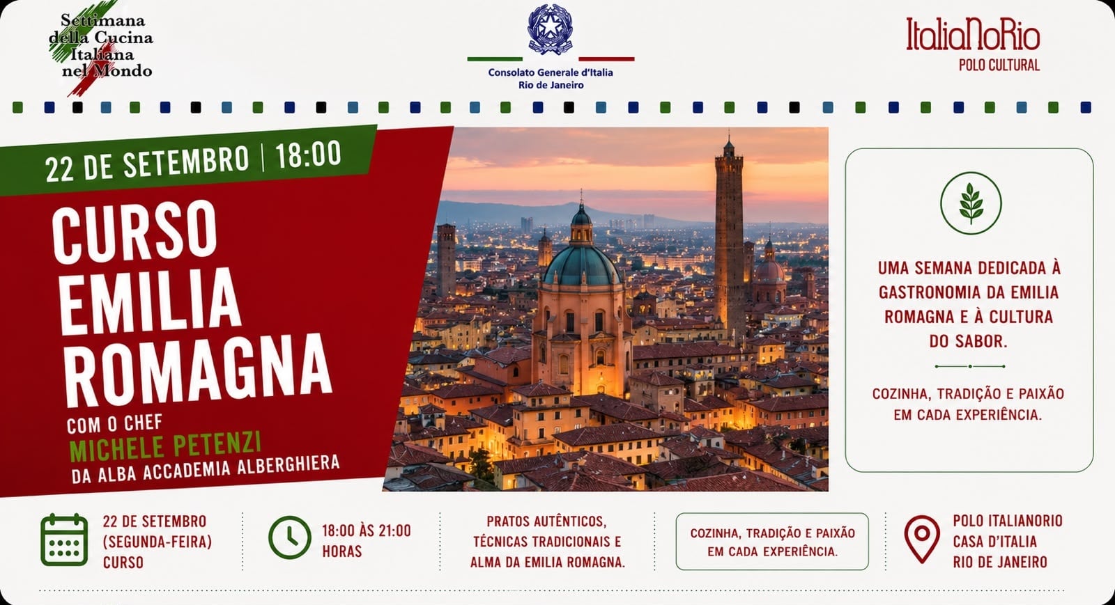 Imagem do evento CURSO PIADINA A ARTE DO STREET FOOD ITALIANO COM O CHEF MICHELE PETENZI
