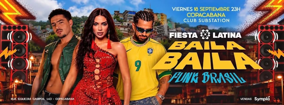 Imagem do evento Fiesta Latina Baila Baila | Especial Funk Brasil 18/9